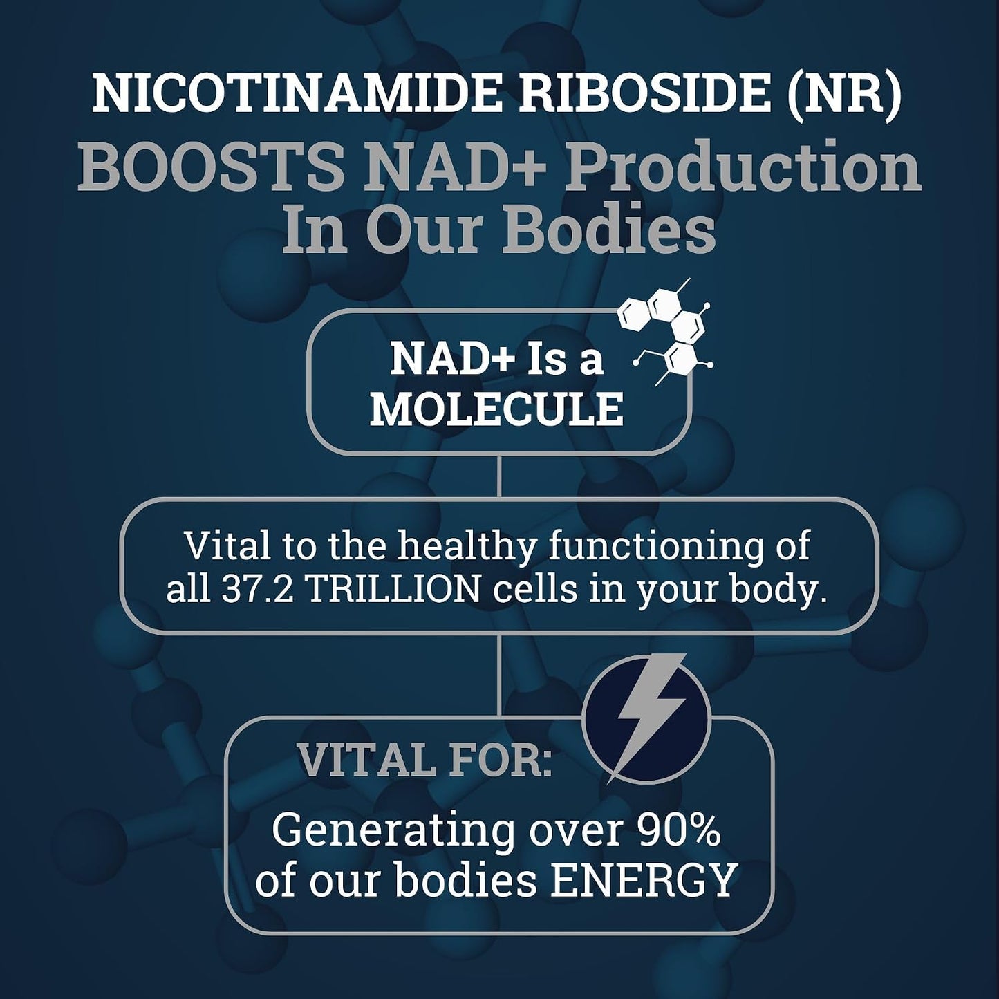 Black Forest NAD Nicotinamide Riboside 900 mg (Liposomal Nicotinamide Riboside 900mg Resveratrol, Quercetin 500mg & 150mg of NAD Resveratrol Supplement) 1550 MGS NR Supplement 900mg NAD+