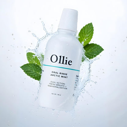 Ollie Arctic Mint Mouthwash, with 3% Hydroxyapatite, Alcohol-Free, 1 Pack
