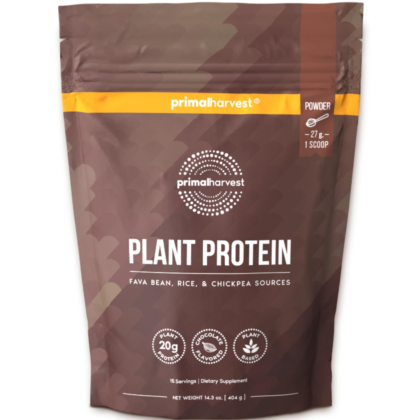 Primal Harvest Protein - Vegan Chocolate Protein Powder, Gluten & Dairy Free