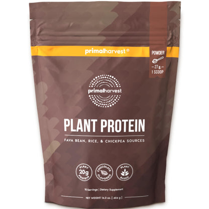 Primal Harvest Protein - Vegan Chocolate Protein Powder, Gluten & Dairy Free