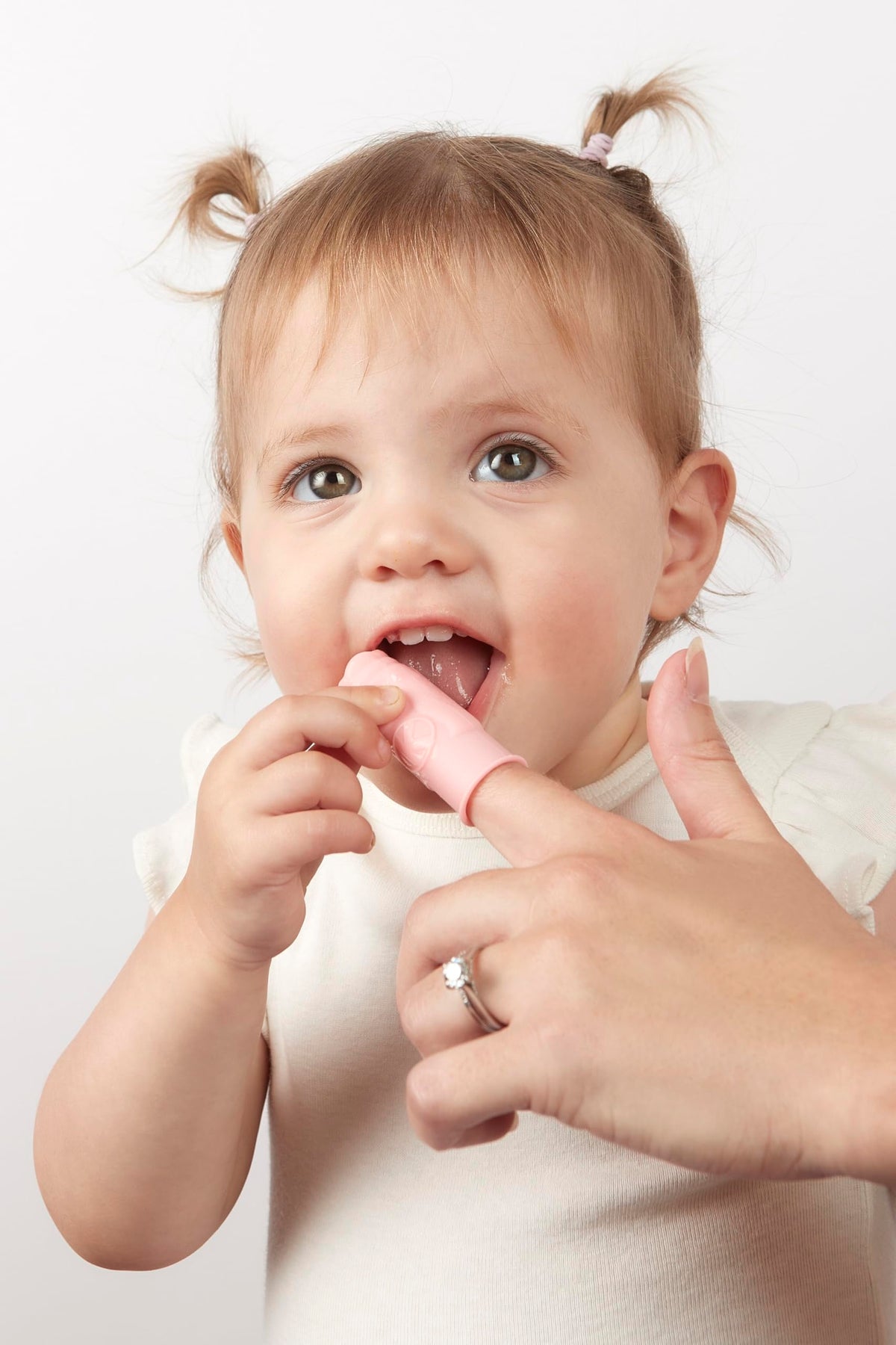 SuperMouth Baby & Infant Finger Toothbrush 0-2, Silicone, Light Blue