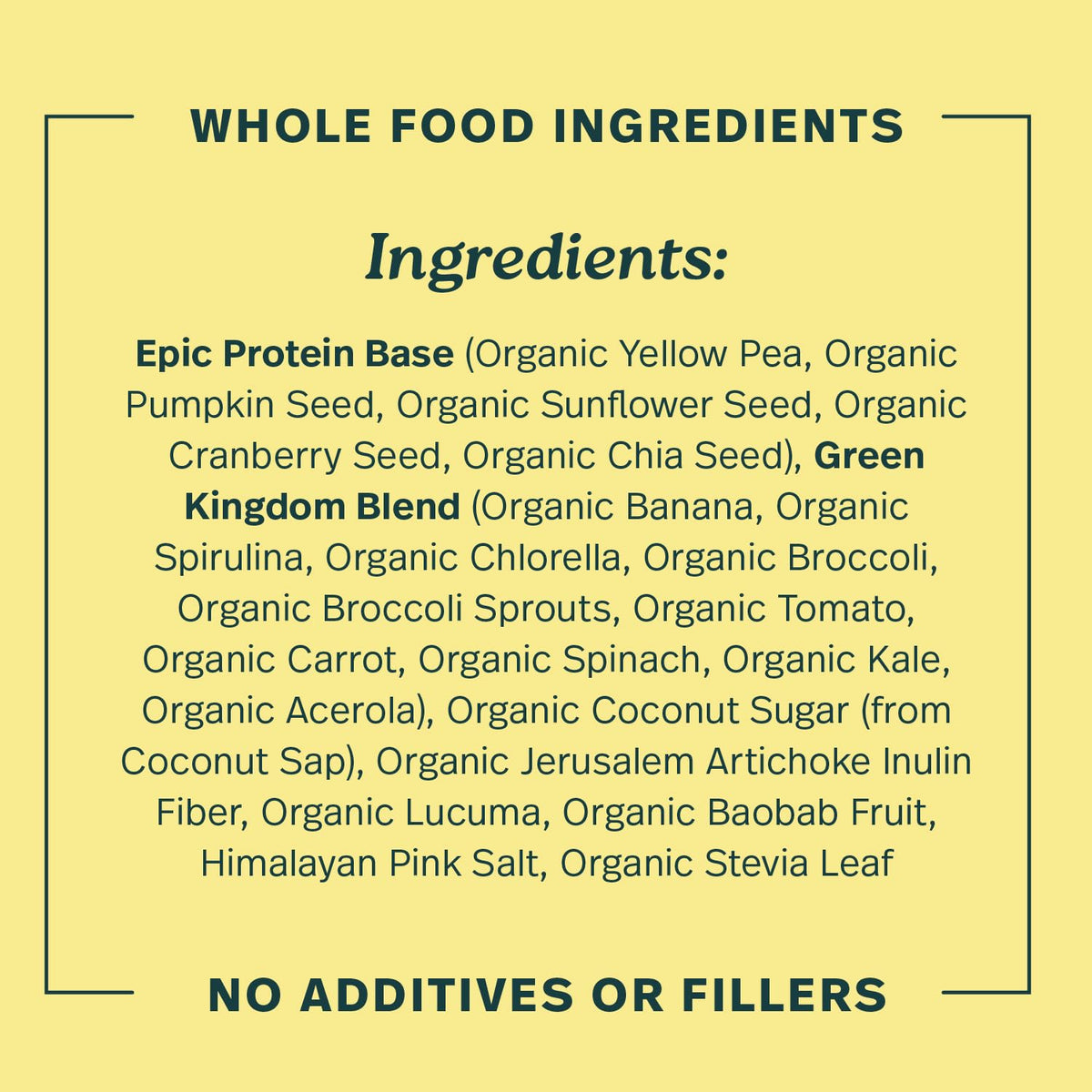 Sprout Living Epic Protein, Plant Based Protein & Superfoods Powder, Vanilla Lucuma Powder | 20 Grams Organic Protein Powder, Vegan, Non Dairy, Non-GMO, Gluten Free, Low Sugar (1 Pound, 12 Servings)