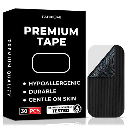 PATCH4U Premium Tape (30 Pack) - Pain Free Removal, Hypoallergenic | Latex Free & Gentle On Skin, Packaging May Vary, Skin Friendly Adhesive Cotton Tape