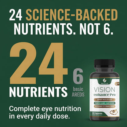 Vision Enhance Pro Eye Wellness Supplement with Lutein, Zeaxanthin & Botanical Extracts | Supports Daily Eye Wellness & Visual Comfort | 60-Day Supply