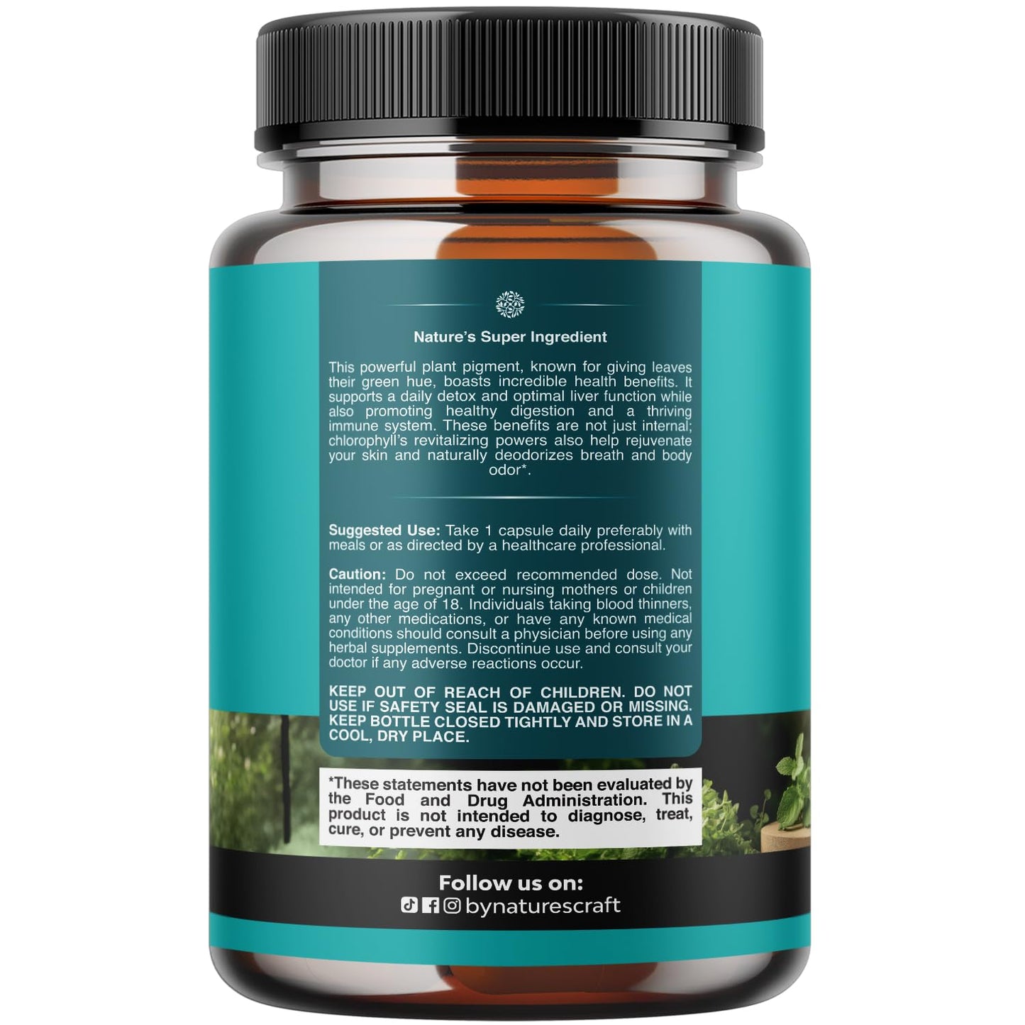 Chlorophyll Capsules for Cleanse and Detox Support - Internal Deodorant Pills for Body Odor with Mint & Parsley Extract Healthy Skin Immunity & Digestive Support - Vegan Non-GMO & Gluten Free (60ct)