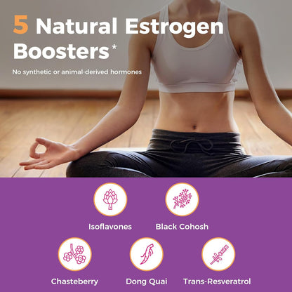 NewRhythm Digestion & Menopause Bundle: 7 Key Enzymes with Probiotics + Botanical Relief, Protease Amylase Lipase, Black Cohosh, 90 Vegan Caps