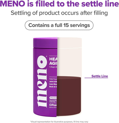 MENO Healthy Aging Collagen & Protein, Chocolate Brownie – 15 Servings