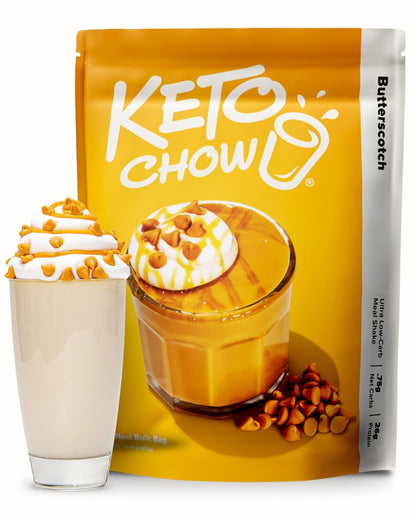 Keto Chow Chocolate Meal Replacement Shake Powder, 21 Meals