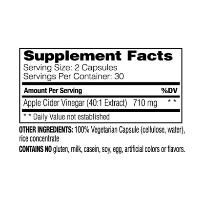 Enzymedica Apple Cider Vinegar Supplement for Men & Women - Apple Cider Vinegar Capsules with Mother, Raw & Unfiltered, Gut Health & Digestive Support, Gluten Free ACV, Vegan, Non-GMO - 120 Count