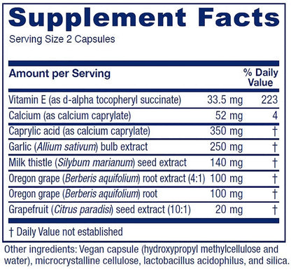 Vitanica Candidastat, Yeast Balance Supplement and Support, Vegan, 120 Capsules