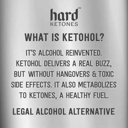 Hard Ketones Ginger Mule | 0.0% Alcohol Alternative with 7% Ketohol | 12 Pack, 8.4 Oz
