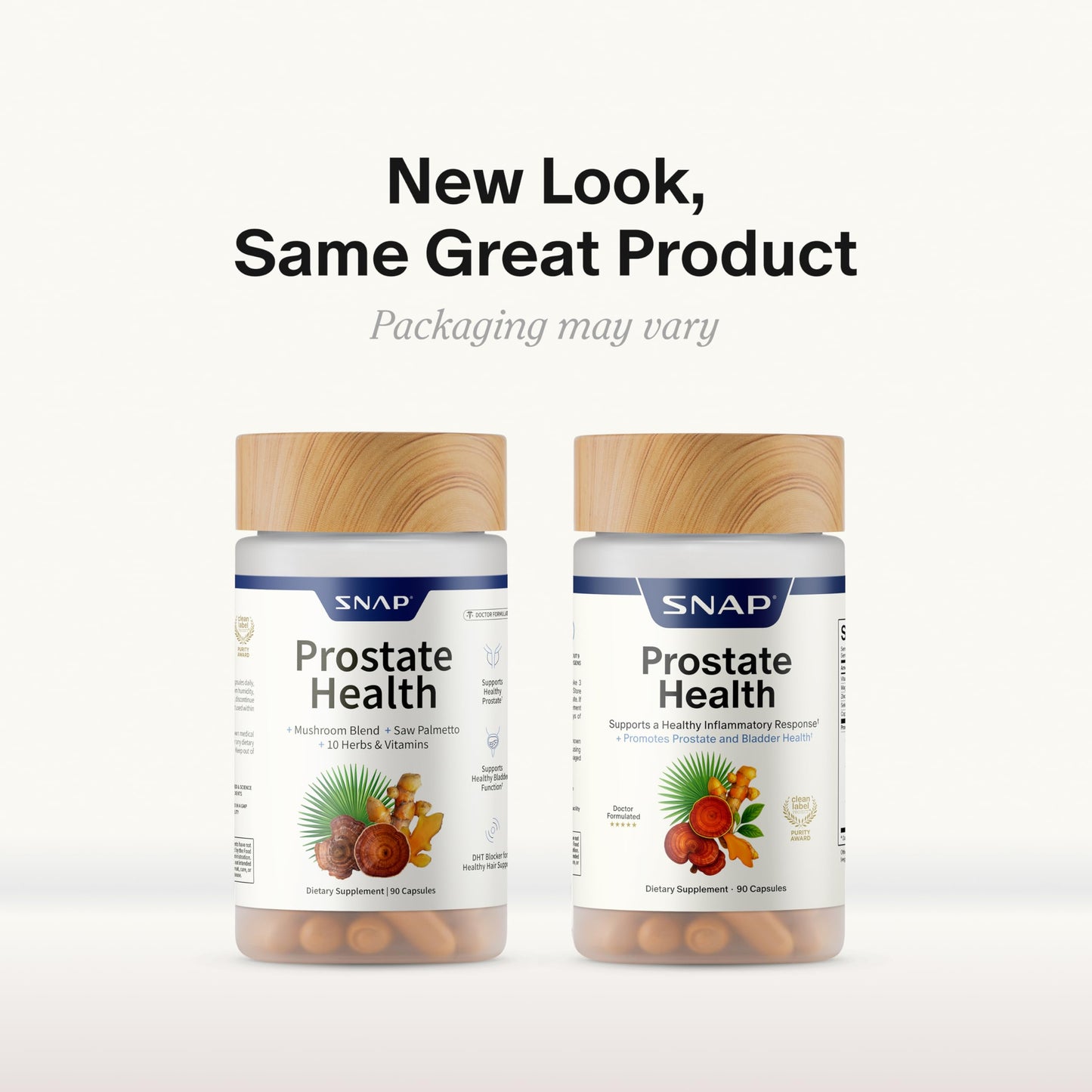 Snap Supplements Prostate Health Supplements for Men, 90 Vegan Capsules | Supports Urinary Tone and Healthy DHT Balance, Saw Palmetto for Men, Stinging Nettle, Beta-Sitosterol, Non-GMO, Gluten-Free
