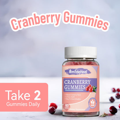 Cranberry Gummies 1000mg, Cranberry Supplements for Women 60 Count | Cranberry Gummies 1000mg, Cranberry Supplements for Women, with D-Mannose 250mg, Urinary Tract Health 60 Count