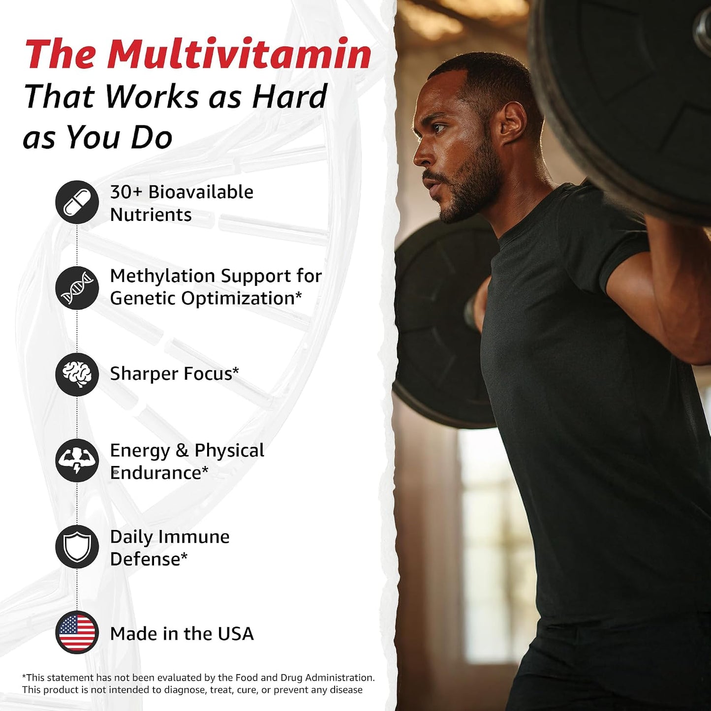 10X Health Methylated Multivitamin - Daily + Calm Kit | Multinutrient Capsules + L-Theanine & GABA Liquid Drops, 2-Pack Bundle