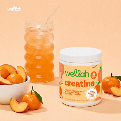 Wellah Creatine for Women - Creatine Monohydrate with Dandelion & Cranberry Extract (50 Servings, Strawberry Lemonade) | Creatine Monohydrate with Dandelion & Cranberry Extract