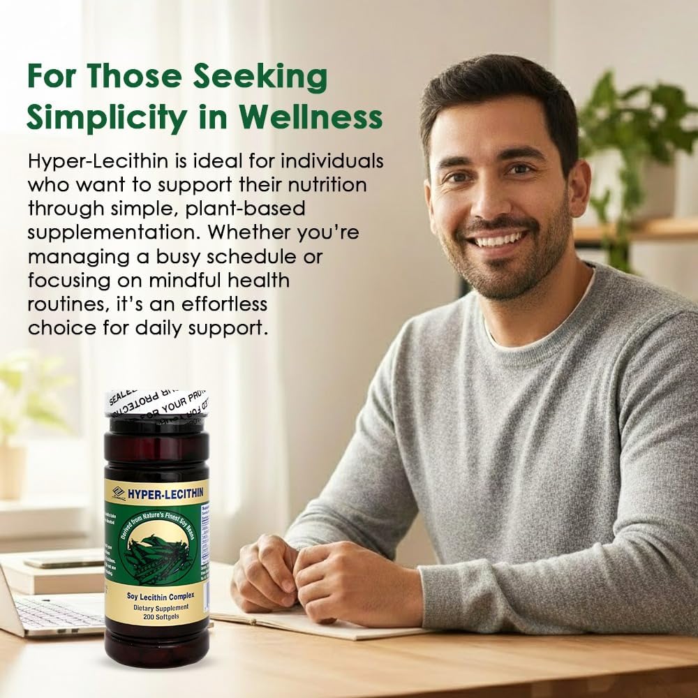 Hyper Lecithin, Soy Lecithin & Ginkgo Biloba, 200 Softgels