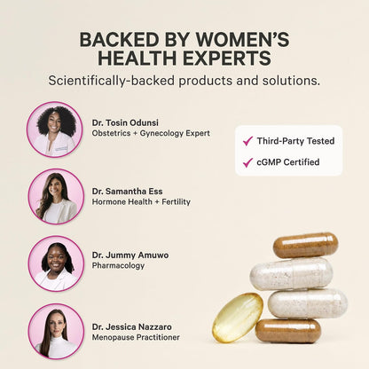 Pink Stork Cortisol Complex for Women - 60 Capsules | Adaptogenic Adrenal + Stress Support, 300mg Organic Ashwagandha, Algae DHA, Saffron, Methylated B Vitamins, Non-Drowsy