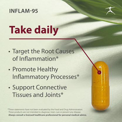 BIOSPEC NUTRITIONALS Inflam-95 - Ginger Root Extract 2,000 mg, Curcumin Root Extract, Boswellia Serrata Extract, Nettle Leaf Extract, Bioperine - Support Healthy Inflammatory Response*