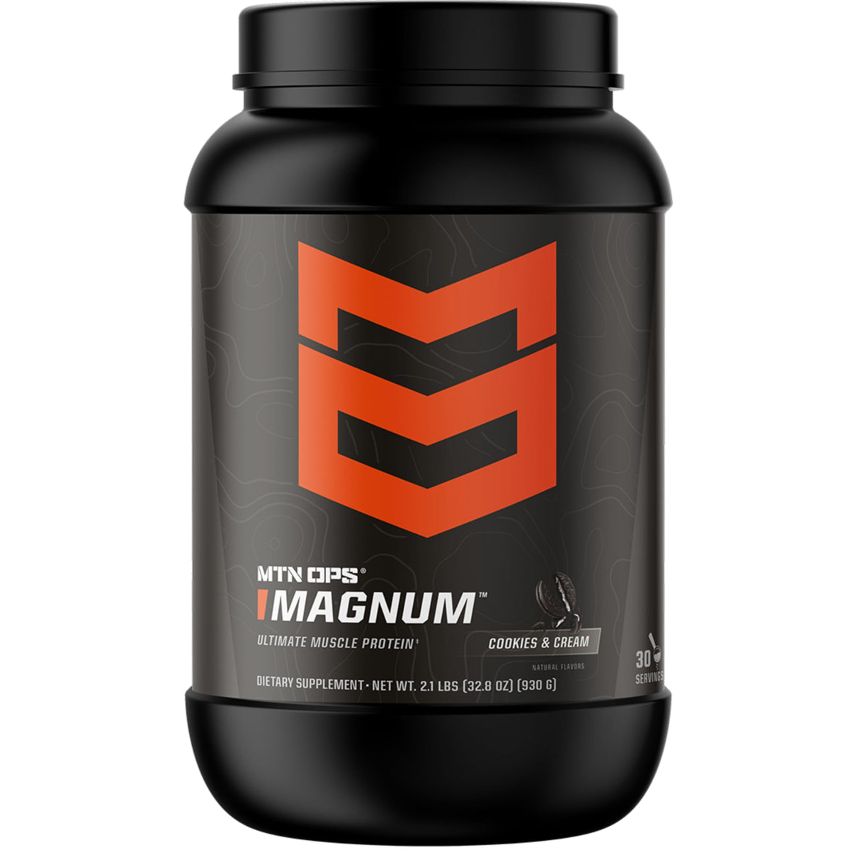 MTN OPS Magnum Protein Powder 23g Protein per Serving Whey Protein Blend with BCAAs Low Sugar Gluten Free 30 Servings Chocolate