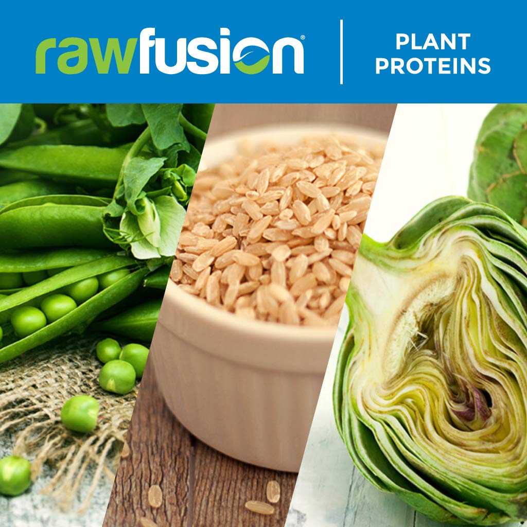 Rawfusion- Vegan Protein Powder, Banana Nut - 21g of Plant Based Protein, Low Net Carbs
