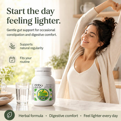 DOBO Senna Laxative Tablets for Constipation Relief,Gentle Herbal Lax | Stool Softener with Overnight Relief, Natural Formula,50 Count