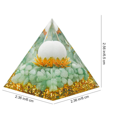 MrMrKura Orgone Pyramids Orgone Energy Pyramid Flower of Life Crystals Organite Obsidian