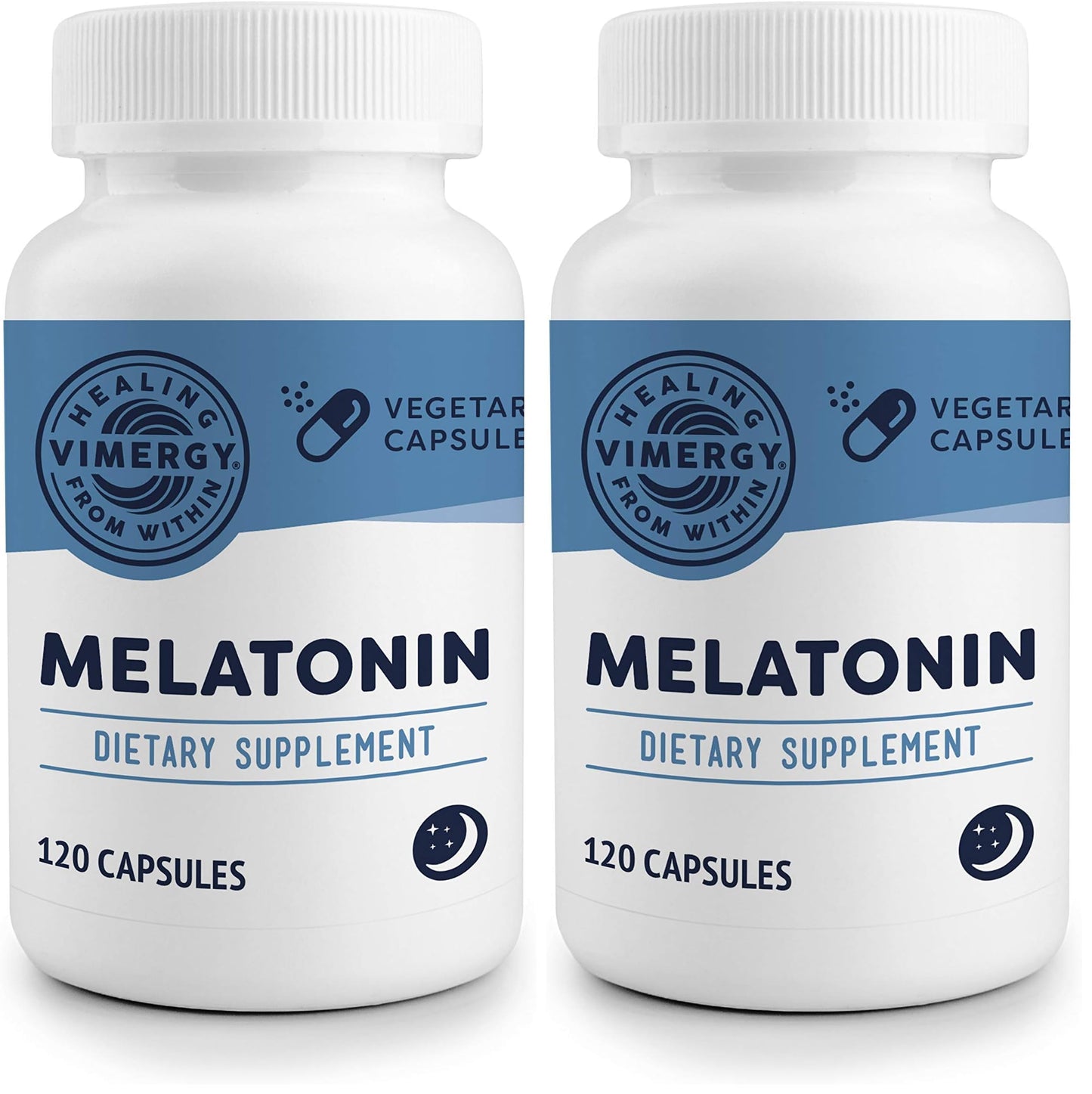 Vimergy Melatonin – Natural Sleep Aid – Sleep Supplement – Helps You Fall Asleep Faster & Stay Asleep Longer - Non-GMO, Gluten-Free, Kosher, Soy-Free, Vegan, Paleo (120 Counts)
