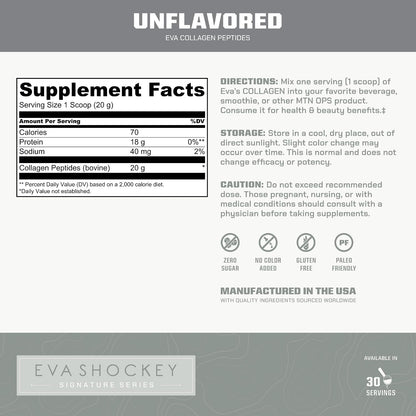 MTN OPS Collagen Peptides Protein Powder, Unflavored