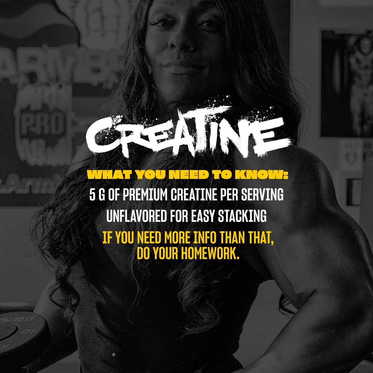 Mutant Creatine - Creatine Monohydrate Micronized Powder - Creatine Powder Supplement for Enhanced high-Intensity Performance - 60 Servings- 300 g - Unflavored