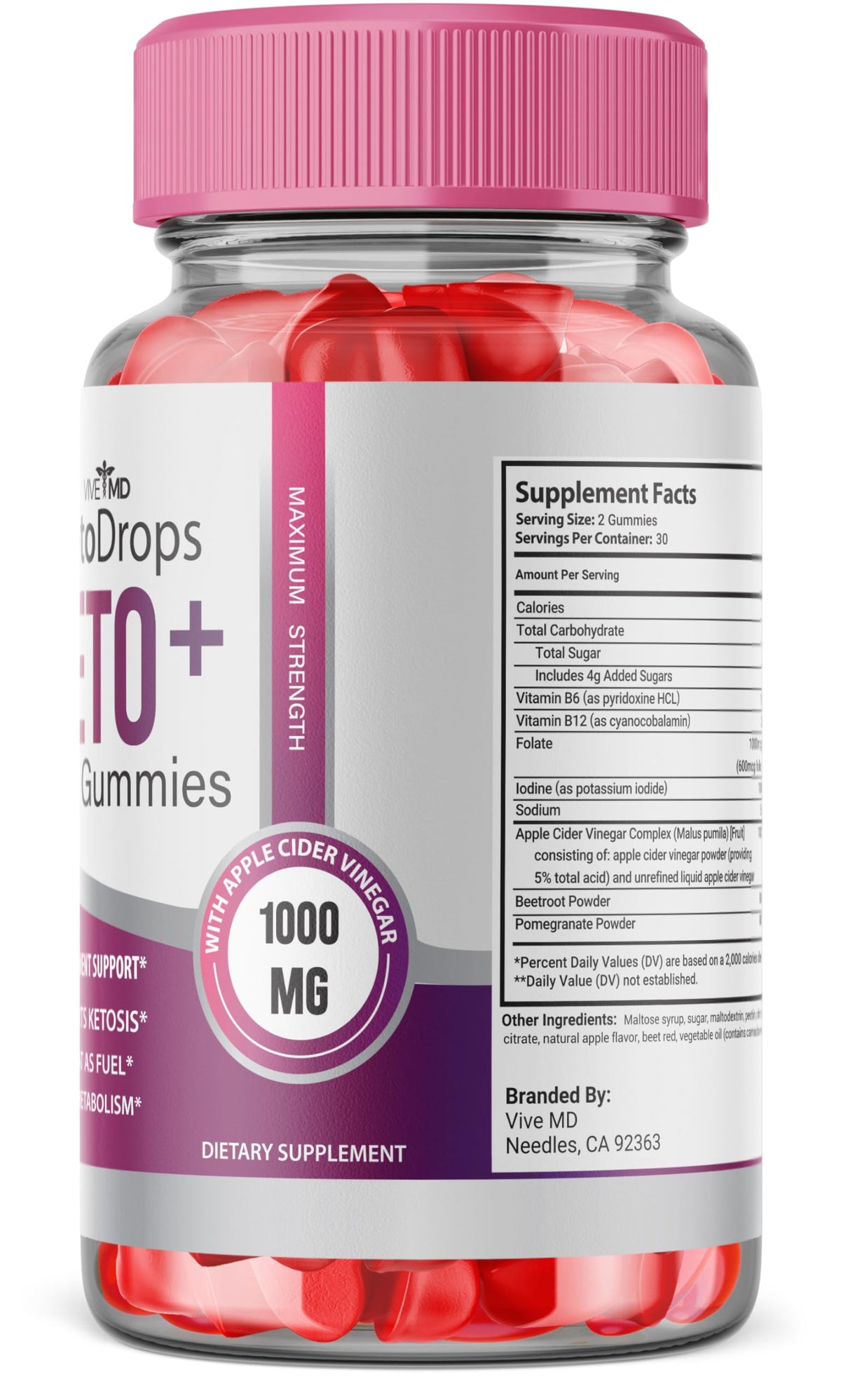 VIVE MD Keto Drops ACV Gummies Keto Drops ACV Gummies 525 MG Keto Drops Gummies