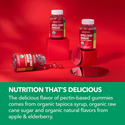 Organic Apple Cider Vinegar Gummies Detox | The Mother Enzyme | ACV Gummy
