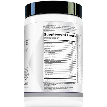 Cutler Nutrition Generate Sour Rainbow Candy BCAA EAA Powder, 30 Servings | 12.95 oz | 5g BCAAs and 2g EAAs per serving for post-workout recovery, hydration, lean muscle support and protein synthesis