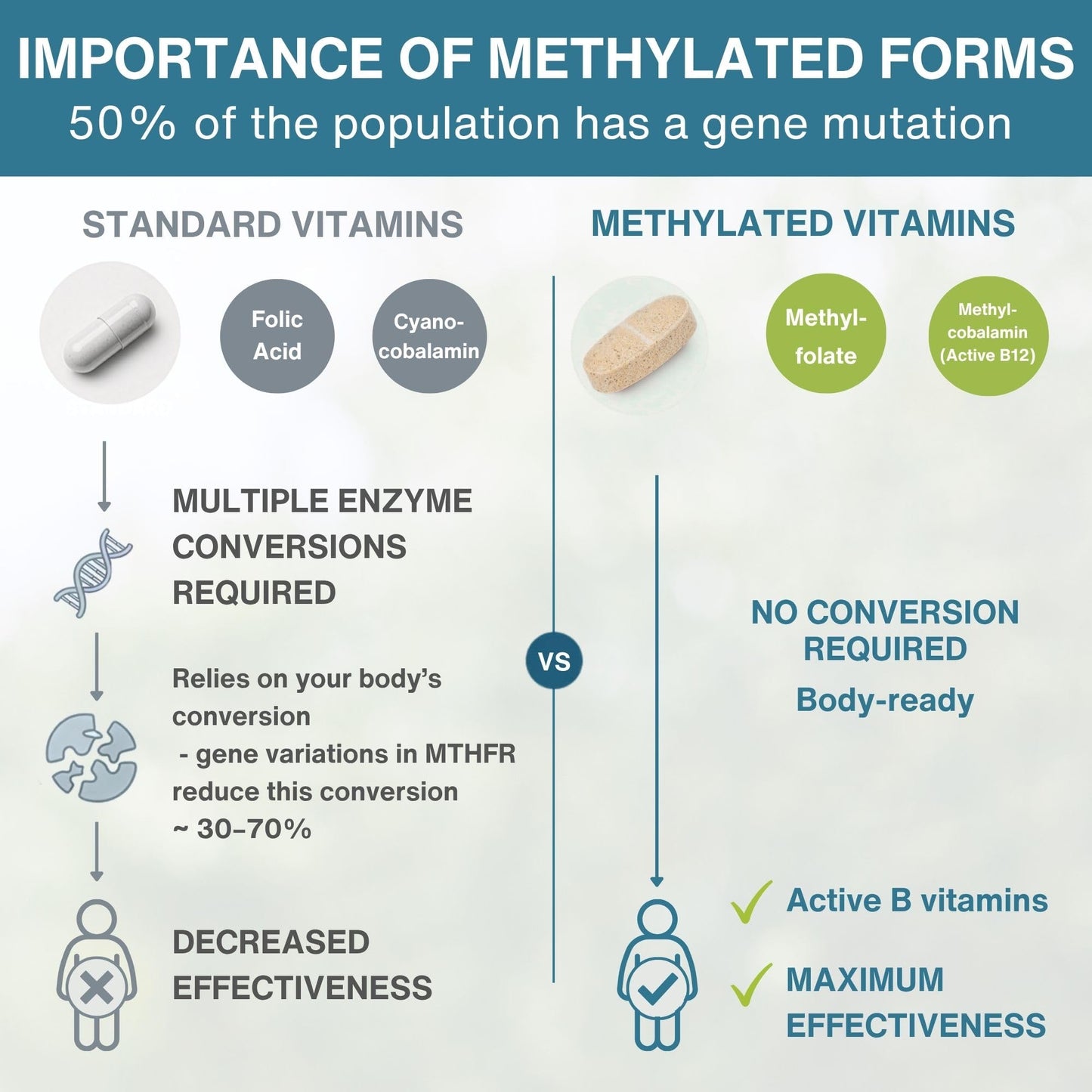 Igennus Methylated Multivitamin for Men with 22 Actives, 60 Tablets | Lycopene for Antioxidant Support, High Potency B12, Sustained Release, Pure & Clean, Non-GMO & Halal