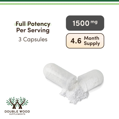 Magnesium Malate Capsules (420 Count) - 1,500mg Per Serving (Magnesium Bonded to Malic Acid), Third Party Tested, Vegan Friendly, Gluten Free by Double Wood Supplements