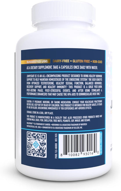 NuEthix Formulations Jumpstart EC, Endocrine System Homeostasis Dietary Supplement, 120 Capsules