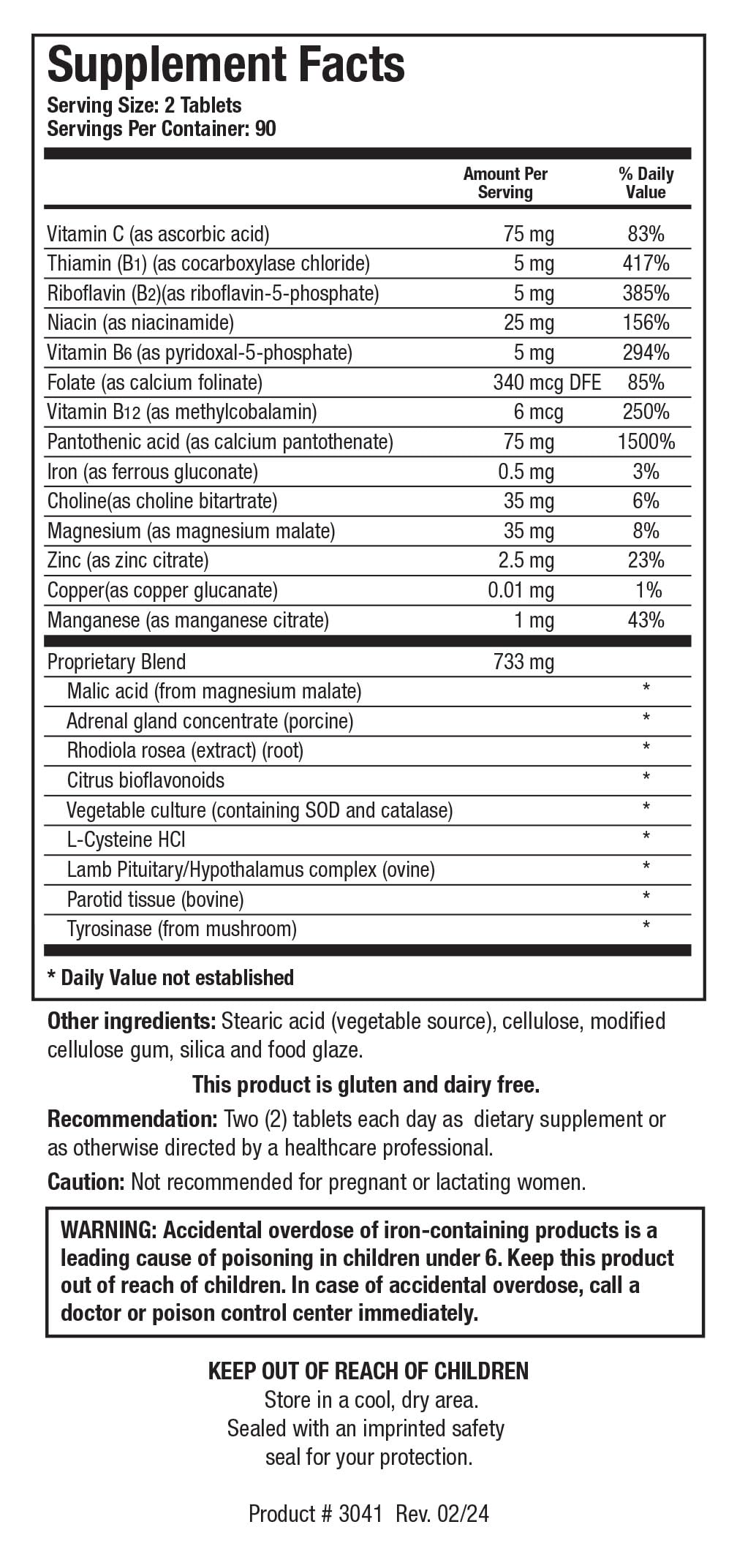 BIOTICS RESEARCH ADB5-Plus Support Healthy Adrenal Gland Function, Support Cortisol Levels, Positive Response to Stress, Healthy Energy Levels 90 Tablets