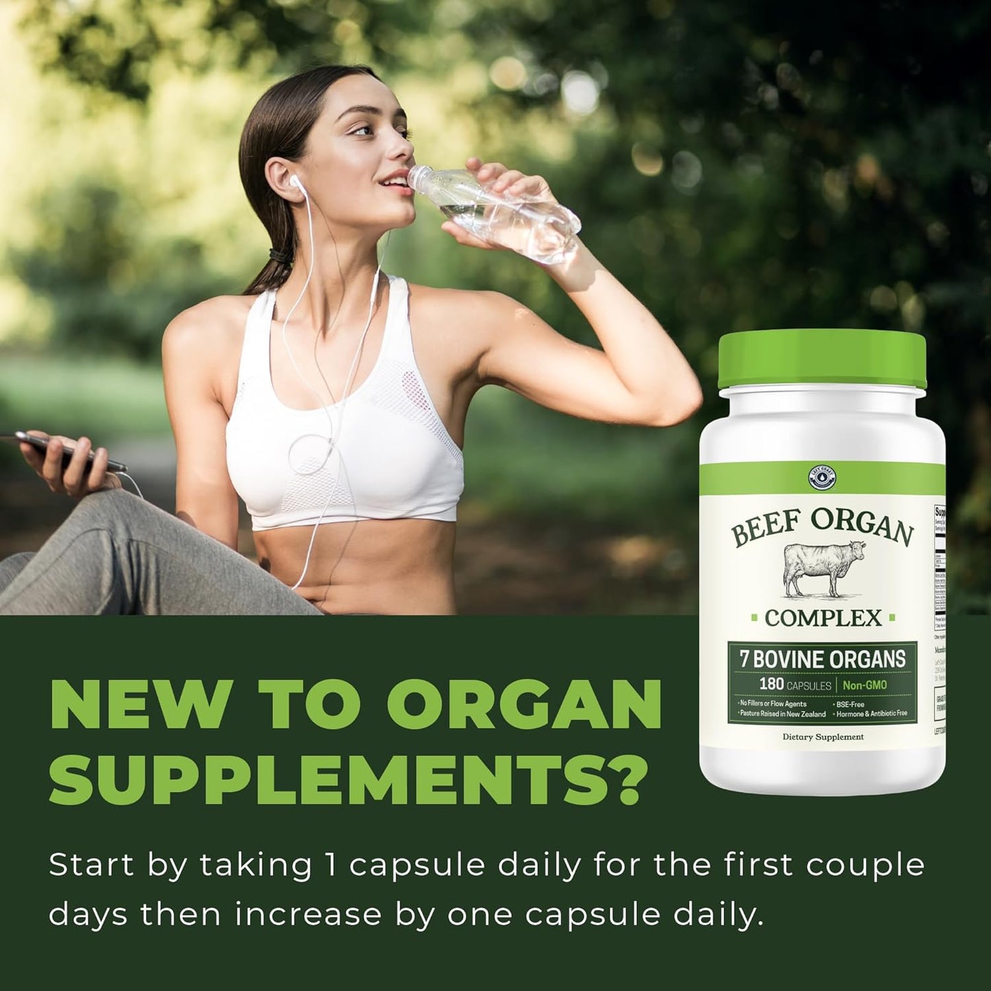 Left Coast Performance Boron Supplement for Men & Beef Organ Supplement - Testosterone Boosting Bundle for Men's Gut Health Energy Hormone Balance and Immune Support