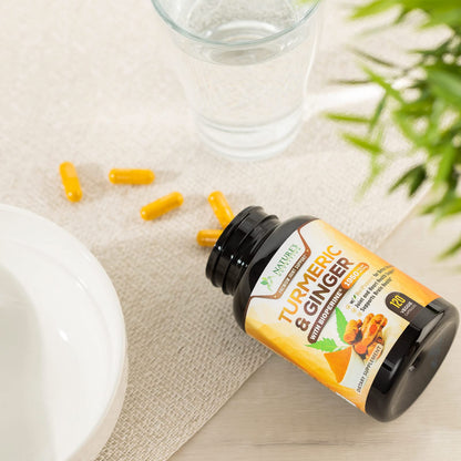 Turmeric Curcumin with BioPerine & Ginger 95% Standardized Curcuminoids 1950mg