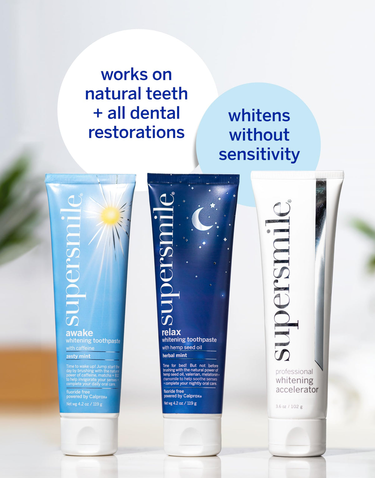 Supersmile Relax Calming Herbal Mint Whitening Toothpaste, 4.2 Oz