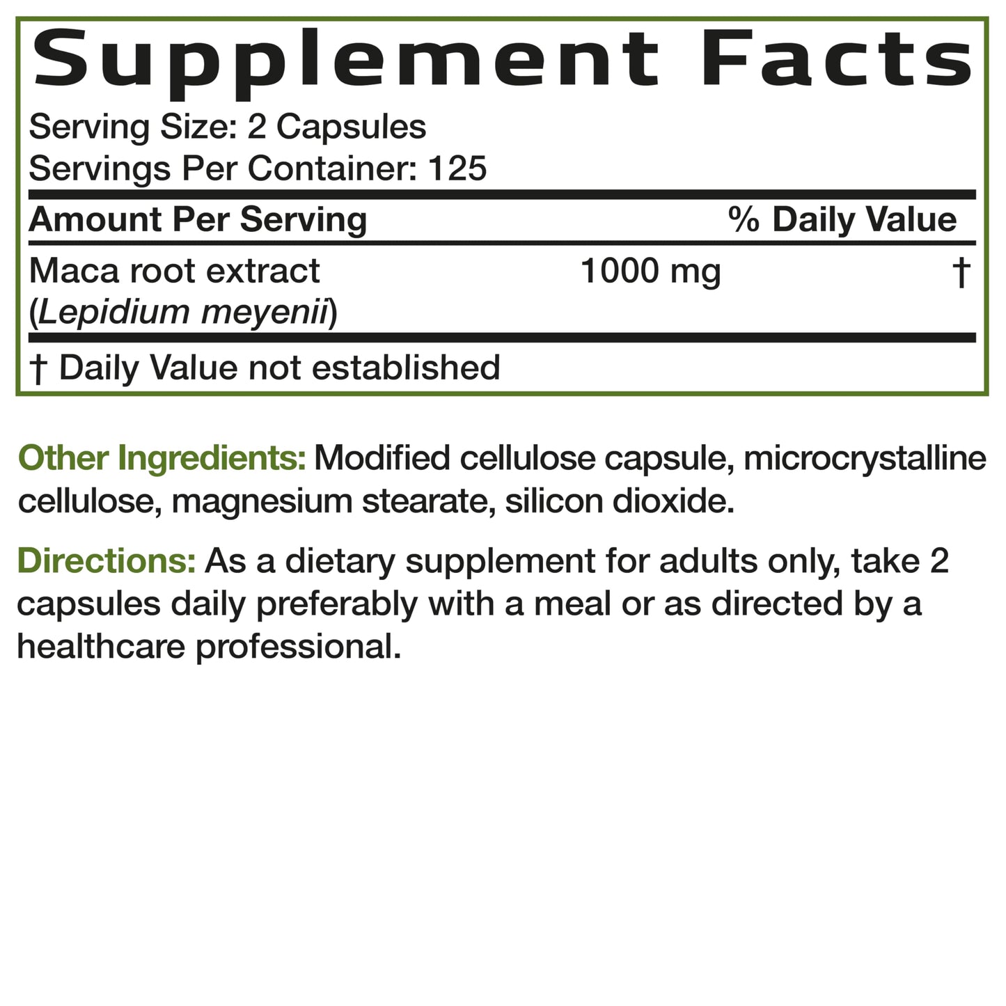 Bronson Maca Root Extra Lepidium Meyenii, Non-GMO, 90 Vegetarian Capsules