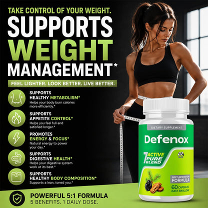 Defenox Capsules, Official Defenox 7 Active Pure Blend Formula, 60 Capsules