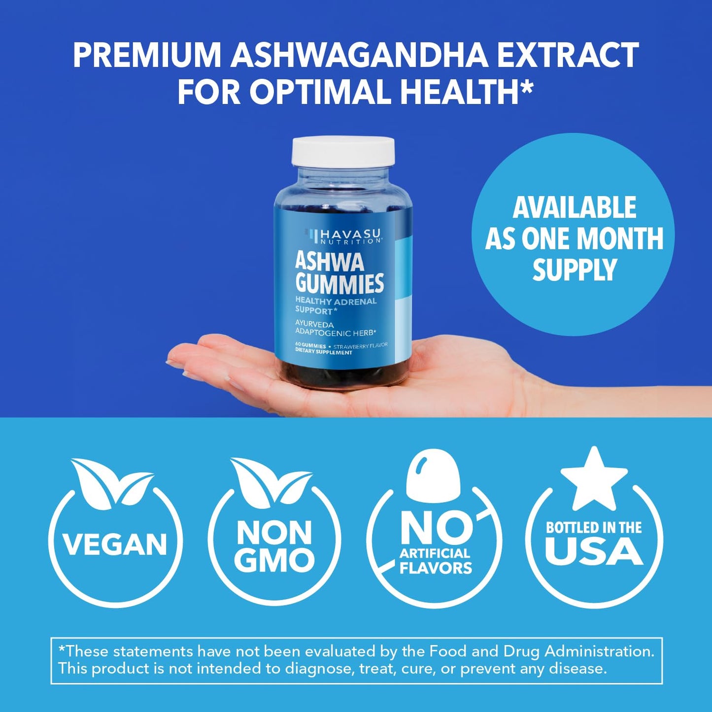 Ashwagandha 1000mg Per Serving with Artichoke Extract, 45 Servings | Ashwagandha Capsules for Stress, Mood and Energy Support, Adaptogenic Herbal Support for Adults, Vegan, Non-GMO, 90 Count