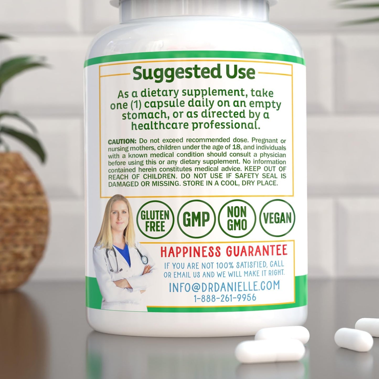 Alpha-Lipoic Acid by Dr. Danielle, Neuropathy Support, Non-GMO, Gluten-Free, Vegan, Soy-Free, Promotes Healthy Blood Sugar, Alpha R Lipoic Acid R-ALA, R-ALA, 120 Veggie Caps