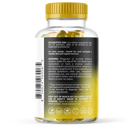 Magnesium Glycinate Gummies, 1000 mg - Magnesium Supplement to Support Relaxation, Heart Health - Chewable Calm Magnesio Gummies for Adults, Glicinato De Magnesio - Strawberry Flavor