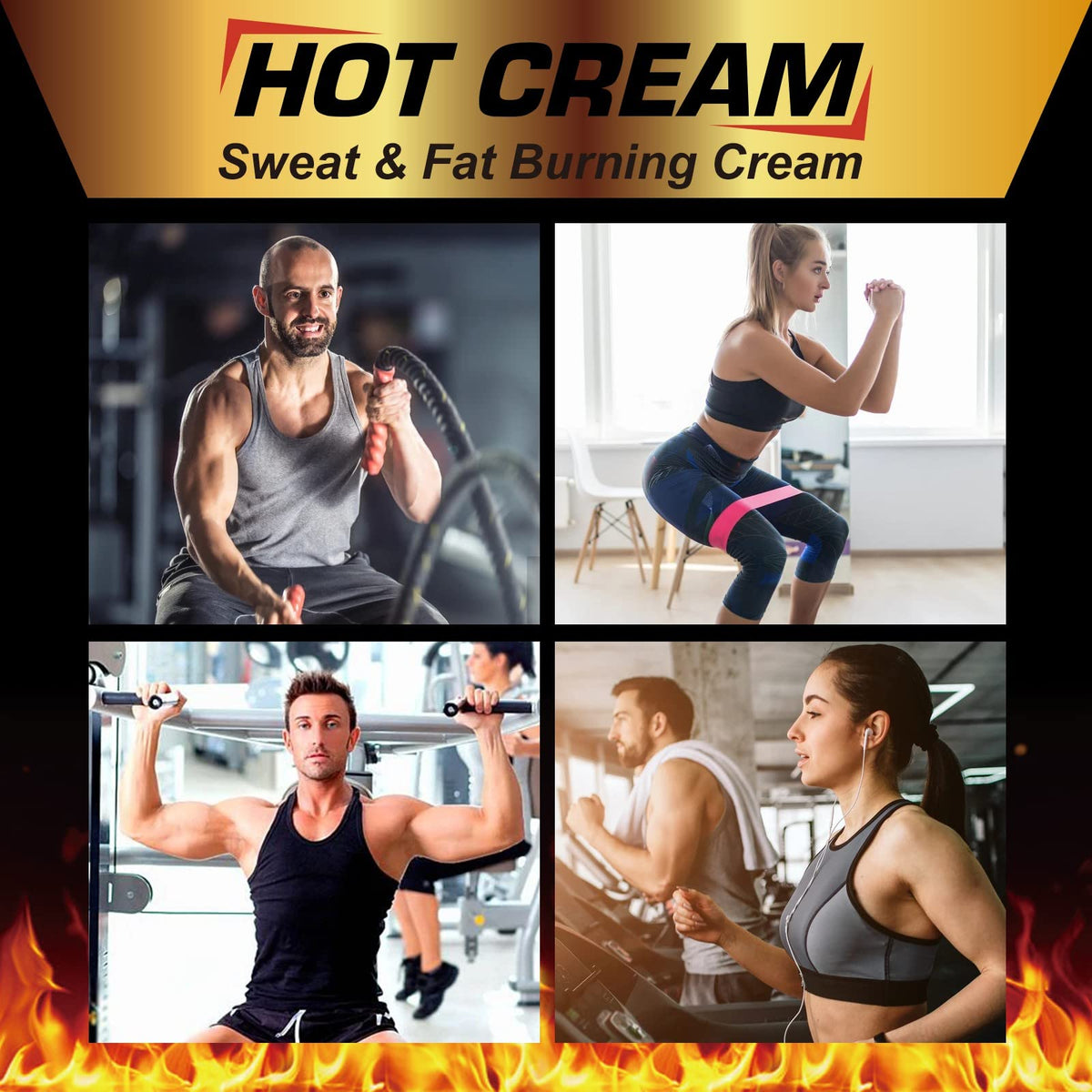 REBODUM Hot Sweat Cream, Fat Burning Cream for Belly Natural Weight Loss Cream Weight Loss