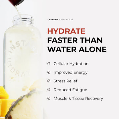 Instant Hydration Electrolytes Powder Packets - Watermelon Electrolyte Drink Mix - Zero Sugar - Keto, Vegan, Gluten-Free, Non-GMO - Boost Recovery, Brain Health, Muscle & Tissue Support- 30 Sticks