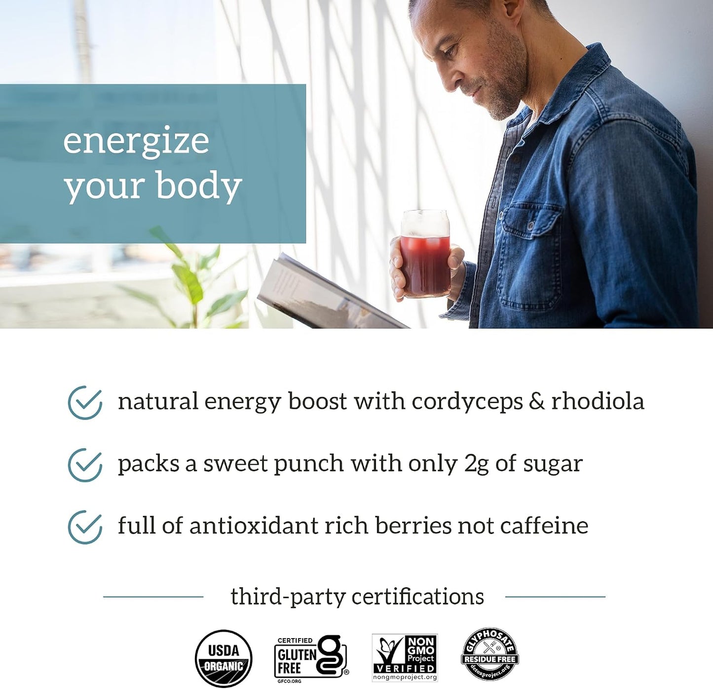 Organifi Green Juice and Red Juice Bundle - 30 Day Supply - Delicious, Refreshing Organic Superfood Supplement Powder With Antioxidants for Energy and Stress Relief Support - No GMO, Gluten, or Soy