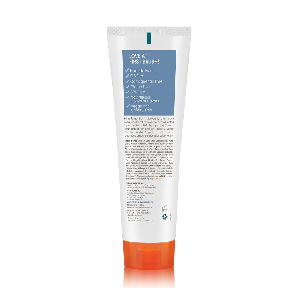 Himalaya Botanique Xylitol Fluoride-Free Toothpaste, Mint Flavor, 4 oz