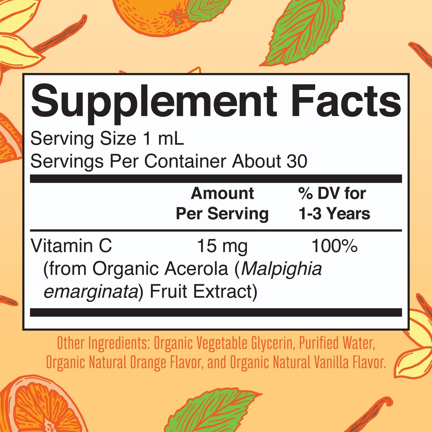 MARYRUTH'S Organic Toddler Vitamin C Drops for Immunity | Ages 1-3 Years | 15 mg Per Serving | Vitamin C for Immune Support & Overall Health | Vegan | Sugar Free | Gluten Free | Non-GMO | 30 Servings