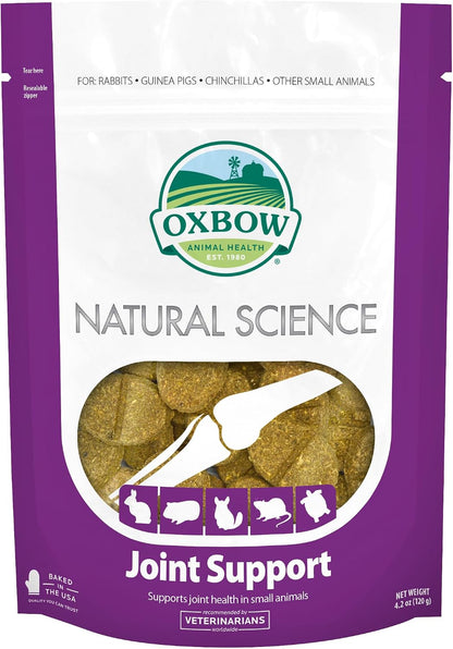 Oxbow Natural Science Joint Supplement for Rabbits & Guinea Pigs, 4.2 oz | Healthy Cat Treats, Natural Feline Snacks, Protein Rich, Crunchy Biscuits, Indoor Cats, Kitten Rewards, Made in USA